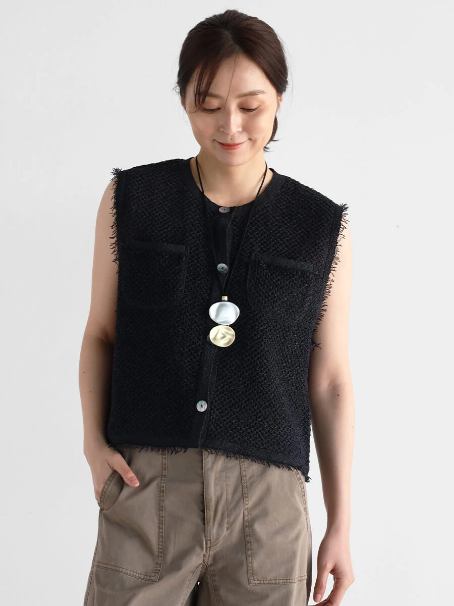 新品未使用　ヤマダヤ　CLOVE 　ジレ　ベスト 新品未使用 ヤマダヤ CLOVE ジレ ベスト最 安値