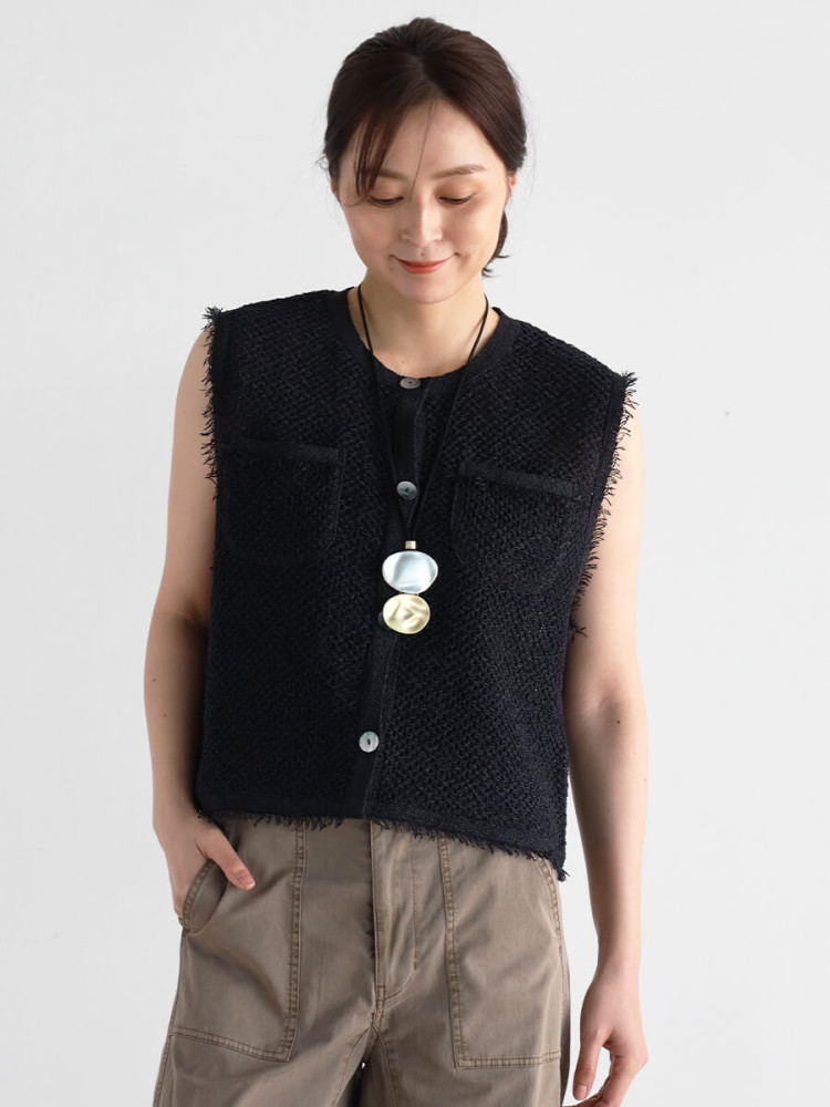 新品未使用　ヤマダヤ　CLOVE 　ジレ　ベスト CLOVEのベストの商品一覧｜ファッション通販のYAMADAYA STORE