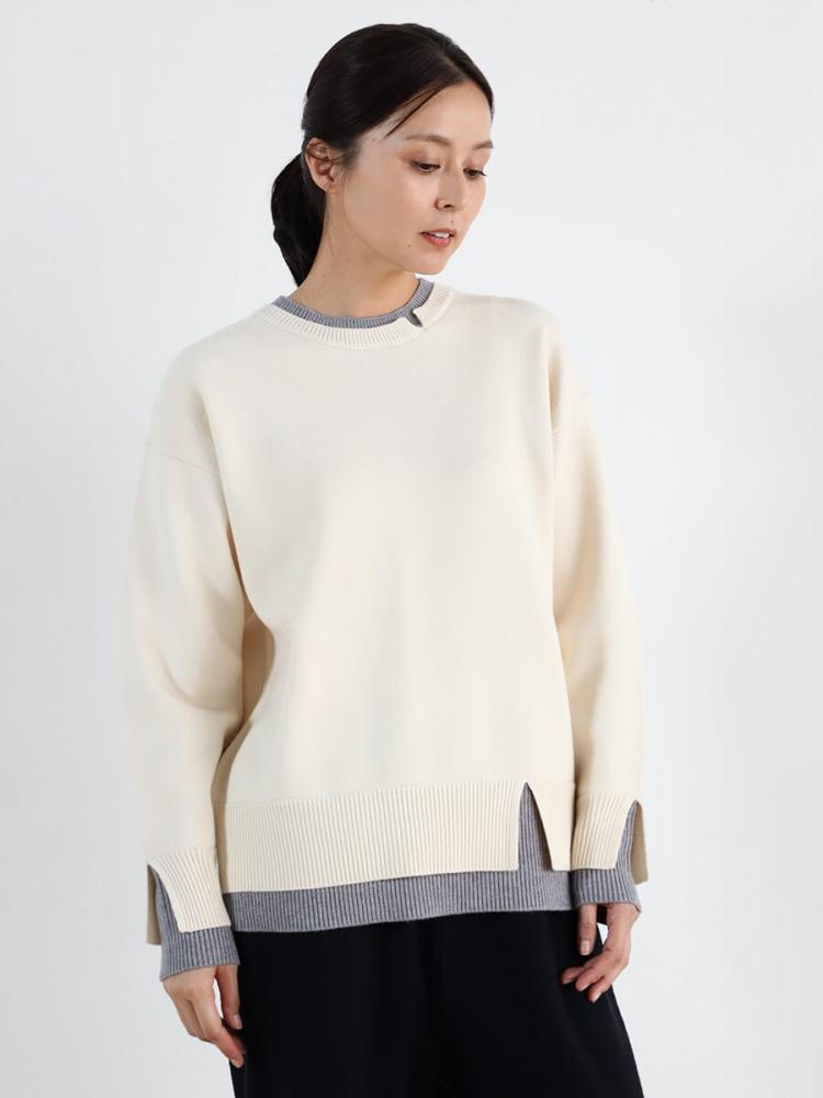 バイカラーデザインニット - CLOVE - CLOVE｜YAMADAYA STORE
