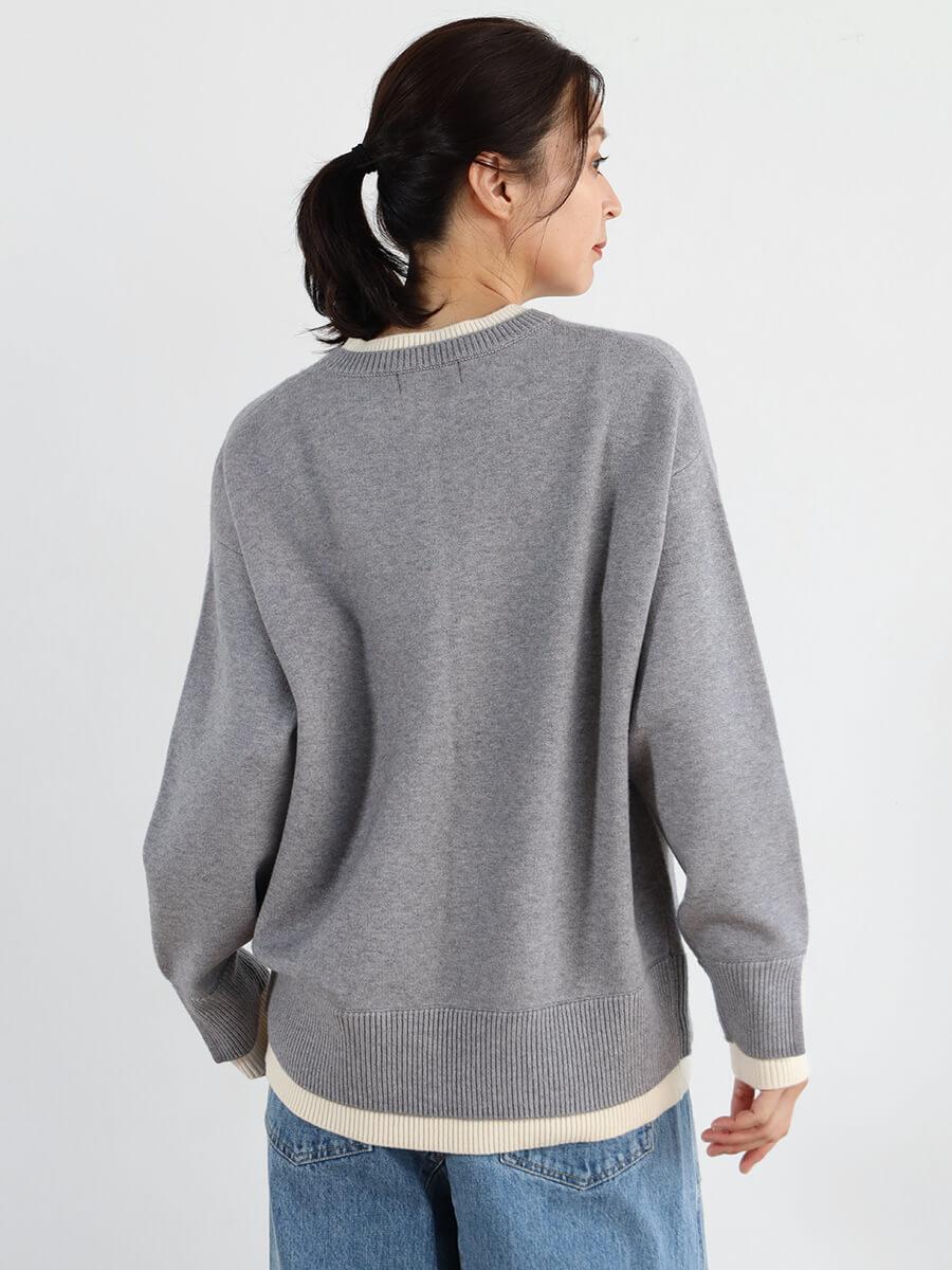 専用です★GOLDEN ♡グレー♡ニット 23区（ニジュウサンク） ニット セーター 「洗える」カシミヤブレンド