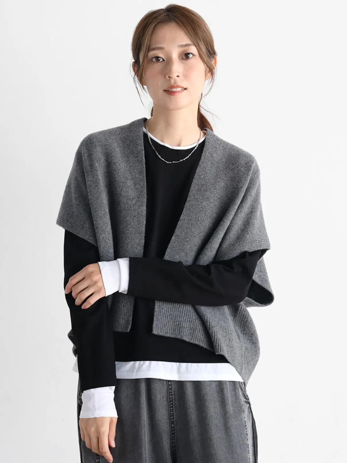 美品 CASEY VIDALENC ケイシーヴィダレンク ショート ニットベスト 美品 CASEY VIDALENC ケイシーヴィダレンク ショート ニット