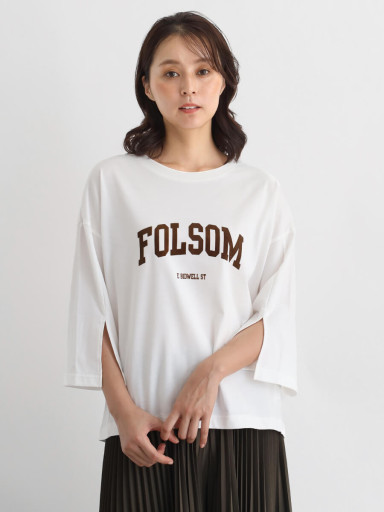 ル 年末のプロモーション スリットスリーブロゴカットソー - CLOVE - CLOVE｜YAMADAYA STORE トップス