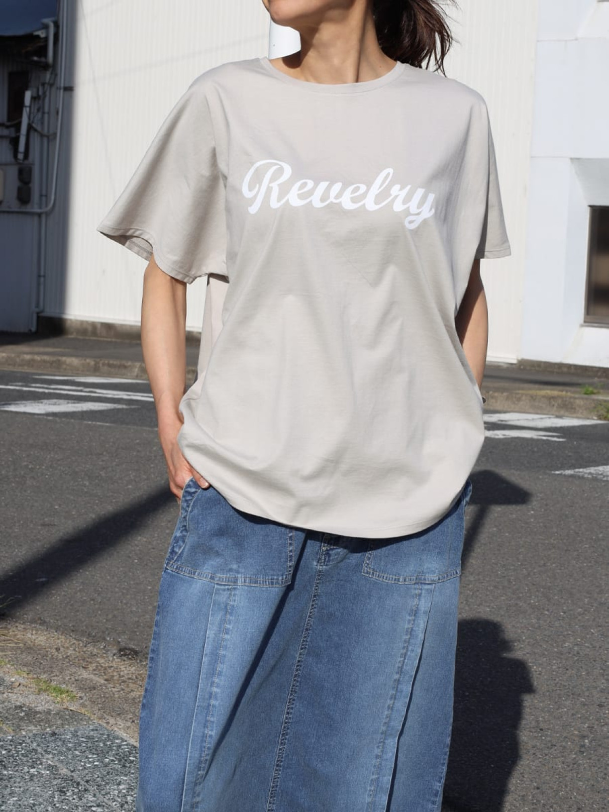 クローブ CLOVE CLOVE×NORITAKE オーバーシルエットロゴカットソー （ホワイト） クローブ CLOVE CLOVE×NORITAKE オーバーシルエットロゴ