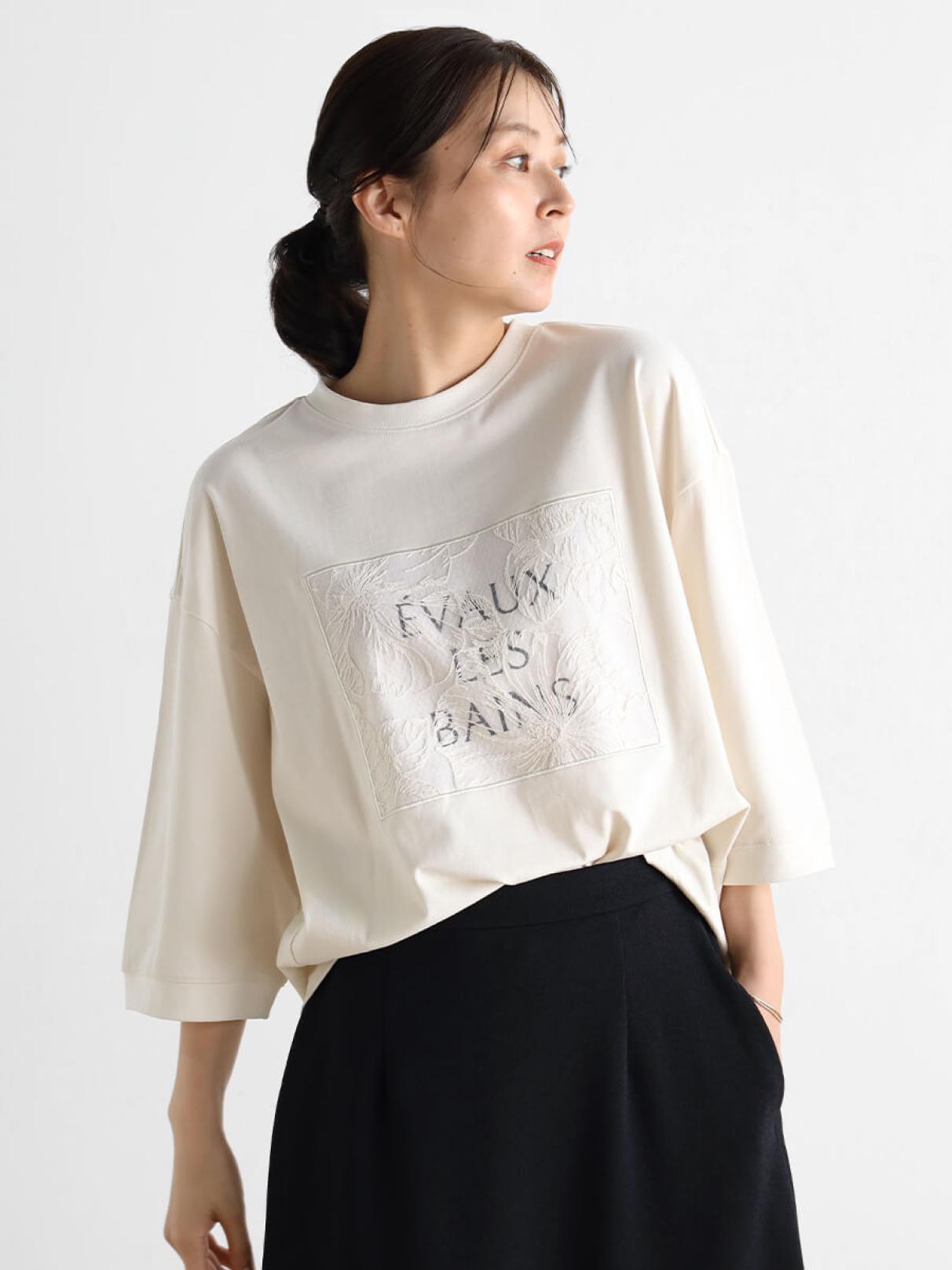 ボタニカル刺繍デザインカットソー - CLOVE - CLOVE｜YAMADAYA STORE