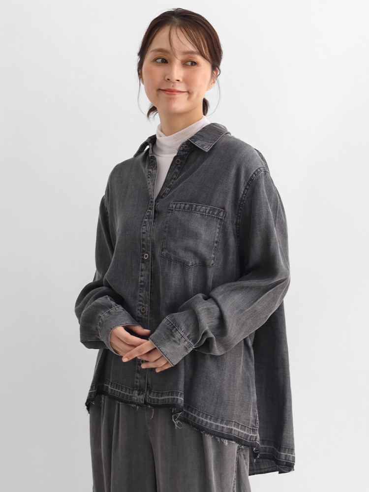 cocollo CLOVE ヴィンテージライクテンセルデニムシャツ ヴィンテージライクテンセルデニムシャツ - CLOVE - CLOVE｜YAMADAYA STORE