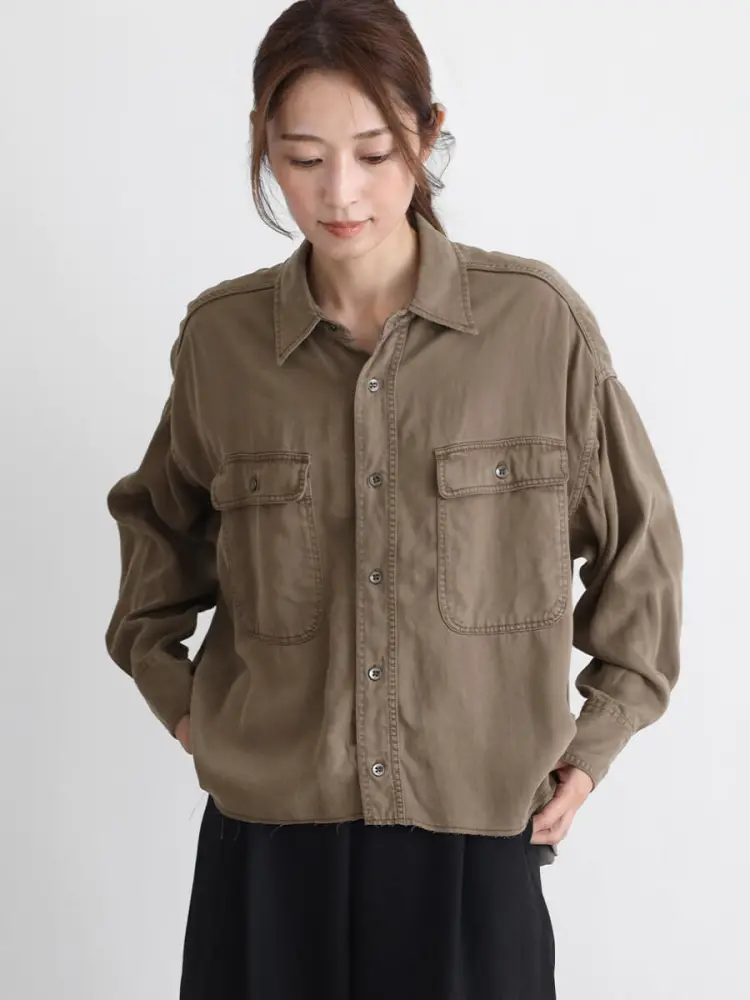 ヴィンテージライクテンセルシャツ - CLOVE - CLOVE｜YAMADAYA STORE