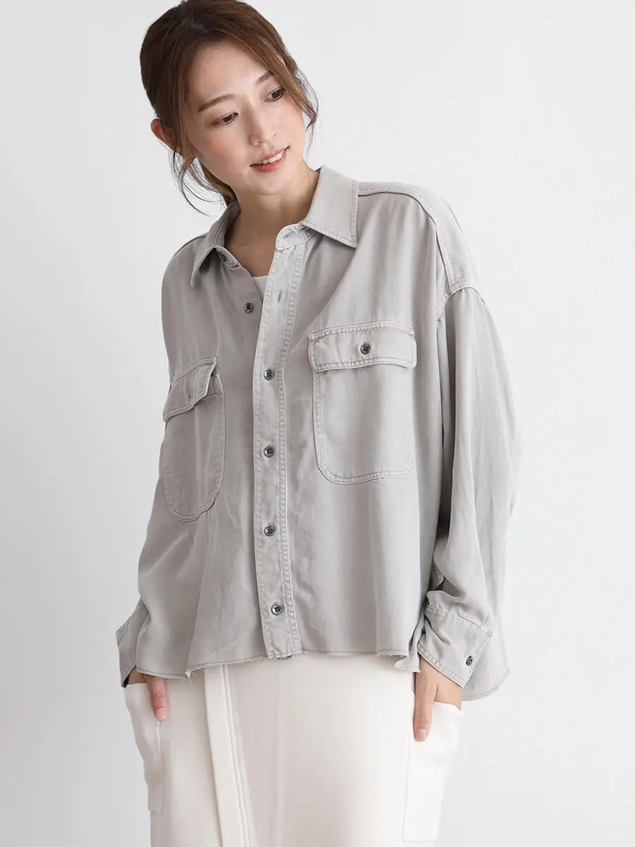 ヴィンテージライクテンセルシャツ - CLOVE - CLOVE｜YAMADAYA STORE