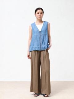 テンセルプリーツZIPベスト - CLOVE - CLOVE｜YAMADAYA STORE