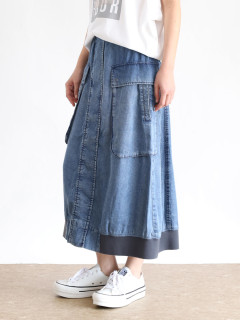 新品ヤマダヤ　CLOVE テンセルデニムカーゴスカート　カーキ　クローブ テンセルデニムカーゴスカート - CLOVE - CLOVE｜YAMADAYA STORE