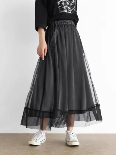 チュール重ねテンセルスカート - CLOVE - CLOVE｜YAMADAYA STORE
