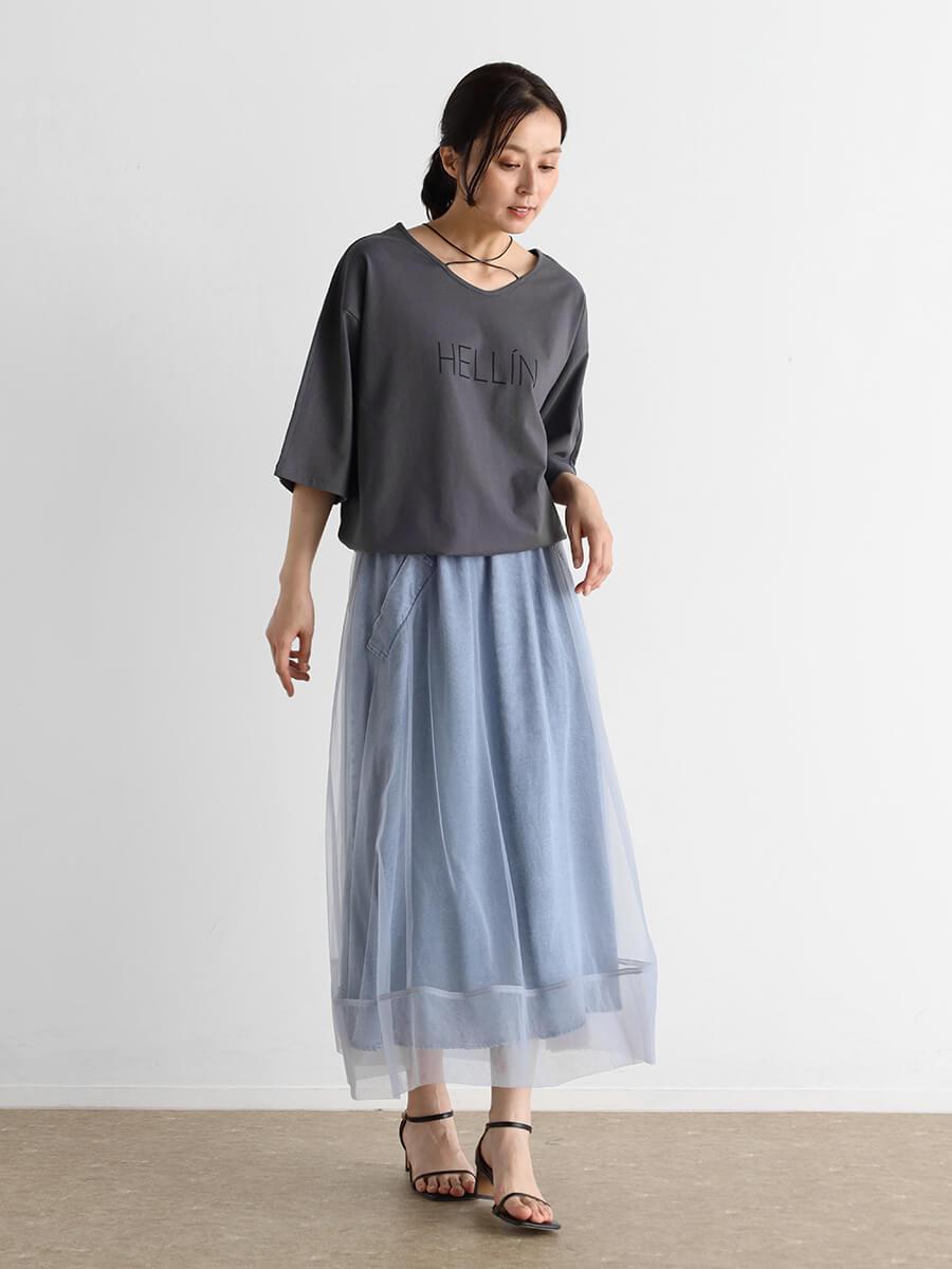 チュール重ねテンセルスカート - CLOVE - CLOVE｜YAMADAYA STORE