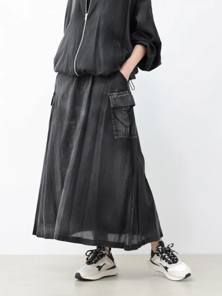 デニムライクシアーカーゴスカート - CLOVE - CLOVE｜YAMADAYA STORE