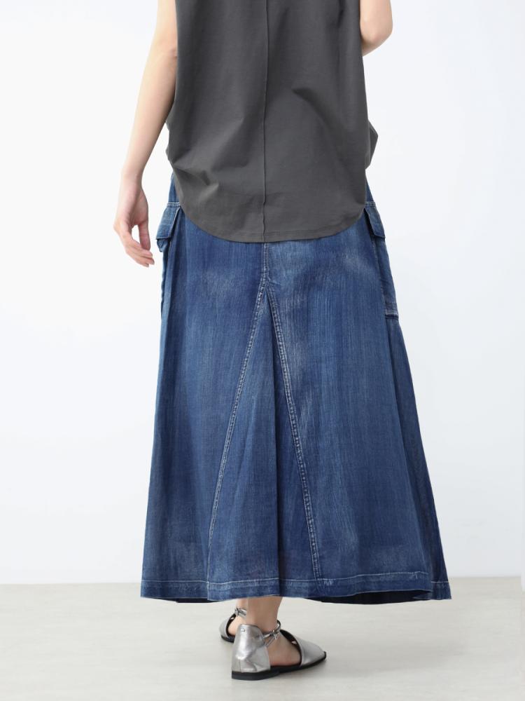 デニムライクシアーカーゴスカート - CLOVE - CLOVE｜YAMADAYA STORE