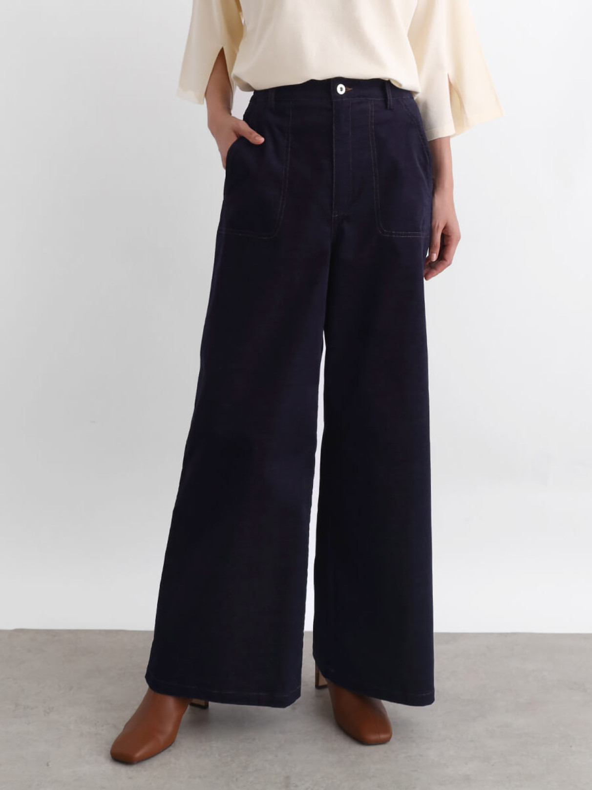 OHGA 美脚ベイカーズパンツ新品未使用 楽天市場】サムシング SOMETHING ベイカーワイドパンツ 美脚