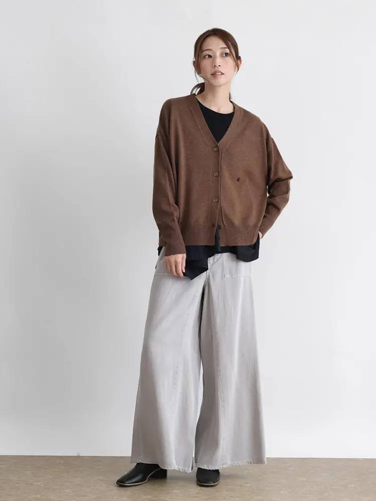 れいぞう子★【新品】CLOVE デニムワイドストレートパンツ ヤマダヤ れいぞう子☆【新品】CLOVE デニムワイドストレートパンツ