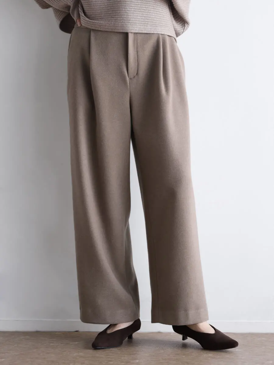 ウールライクストレッチワイドパンツ - CLOVE - CLOVE｜YAMADAYA STORE