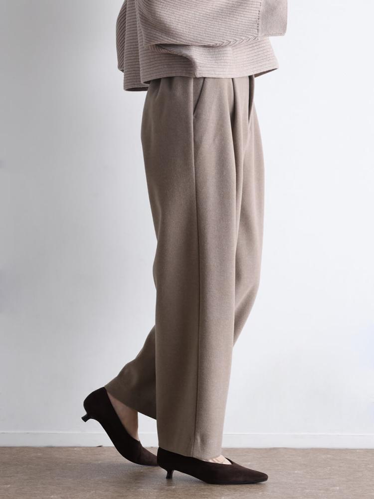 クローブ（CLOVE）/ウールライクストレッチワイドパンツ ウールライクストレッチワイドパンツ - CLOVE - CLOVE｜YAMADAYA STORE