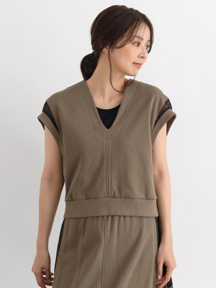 Vネックショートプルオーバー - CLOVE - CLOVE｜YAMADAYA STORE