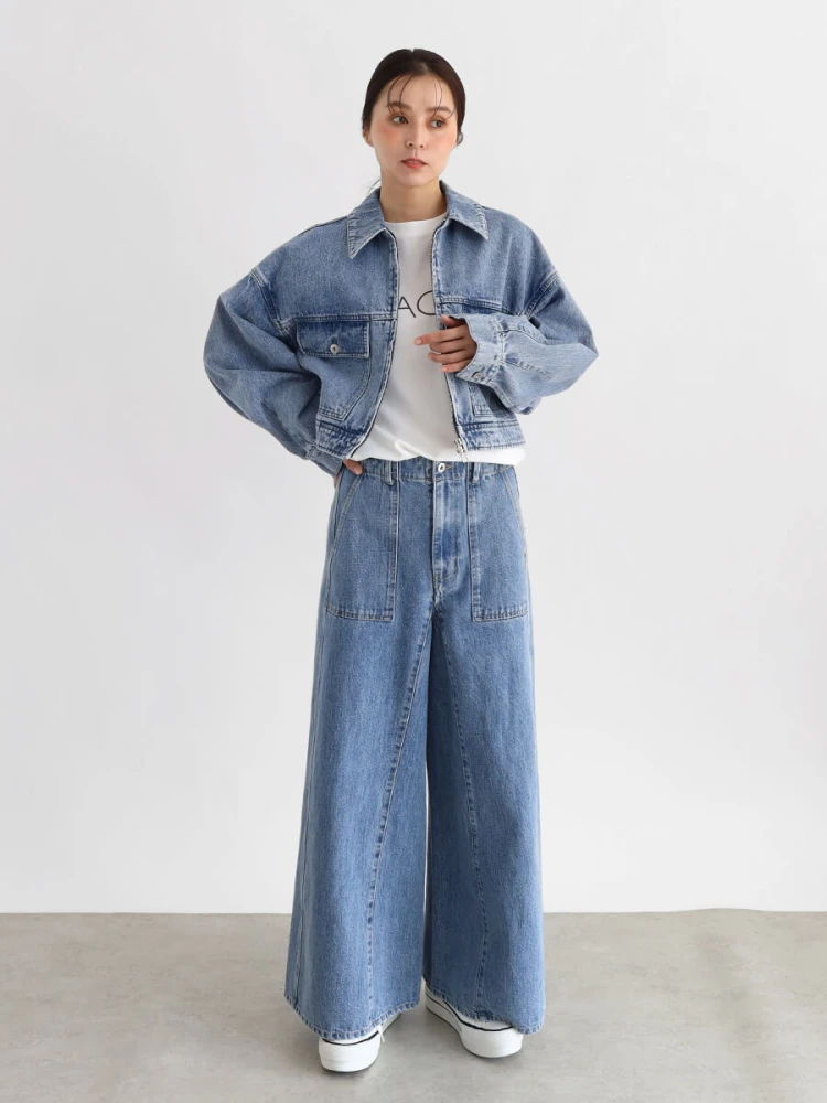 【新品】CLOVE クローブ　デニムジャケット★ヤマダヤ やまだ屋 - 【セール中】デニムジャケット ブルー ヤマダヤ 福袋