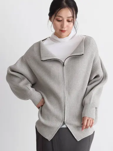 ダブルジップニットカーディガン - CLOVE - CLOVE｜YAMADAYA STORE