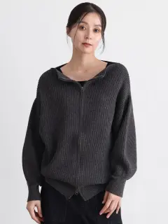 ダブルジップニットカーディガン - CLOVE - CLOVE｜YAMADAYA STORE