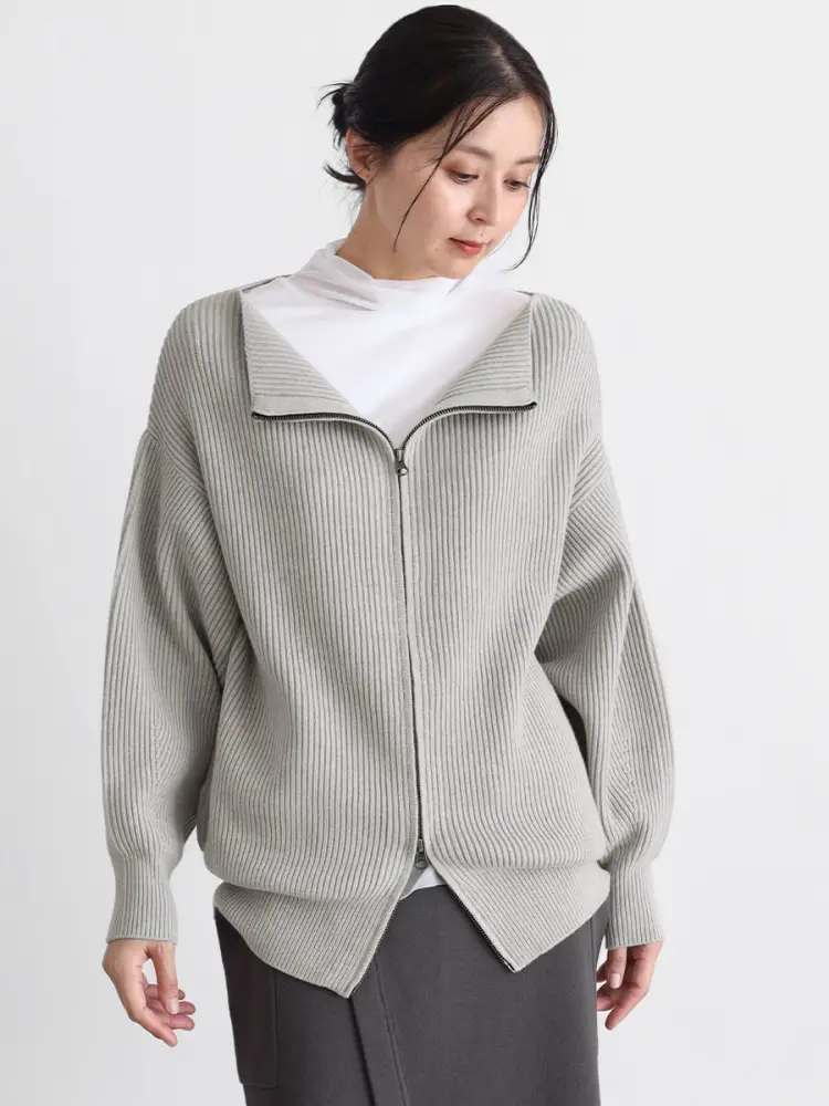 ダブルジップニットカーディガン - CLOVE - CLOVE｜YAMADAYA STORE
