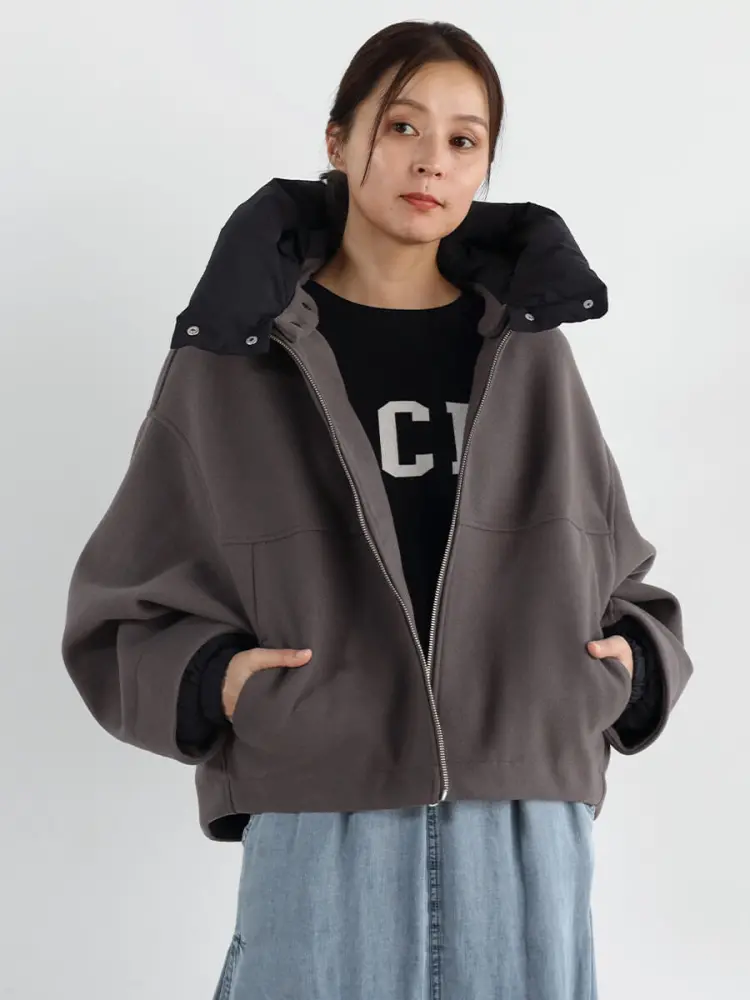 CLOVE LASUD 新品 2way ブルゾン アウター トレンチ 黒 黒綿麻ワイドロングトレンチコート | I R O F U S I online shop