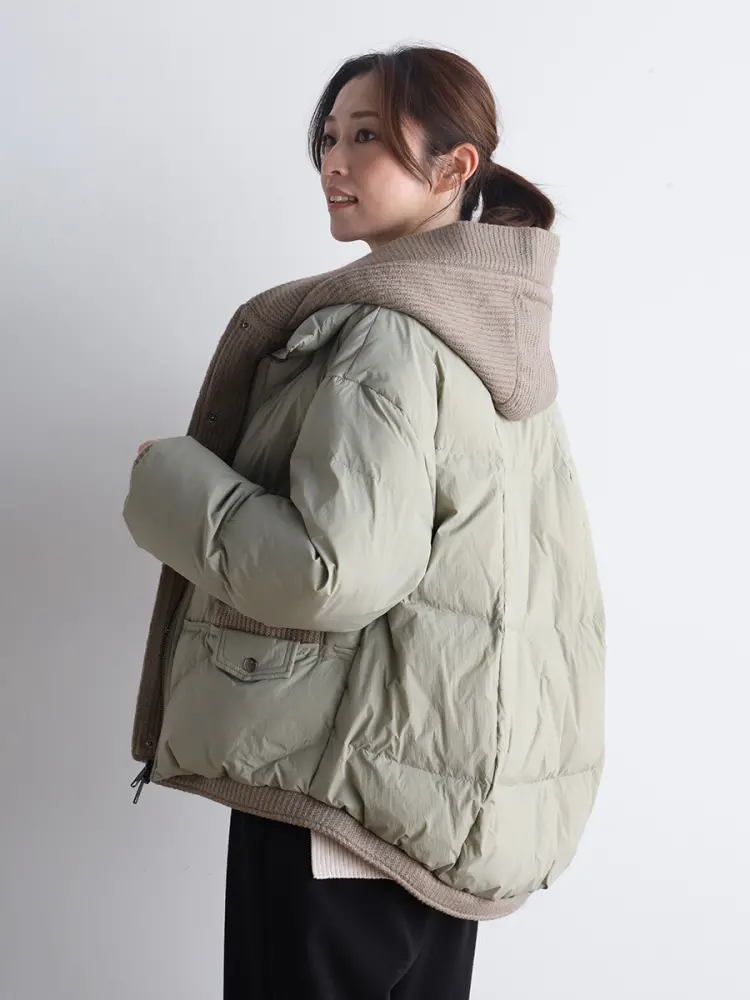 ニットコンビダウンジャケット - CLOVE - CLOVE｜YAMADAYA STORE