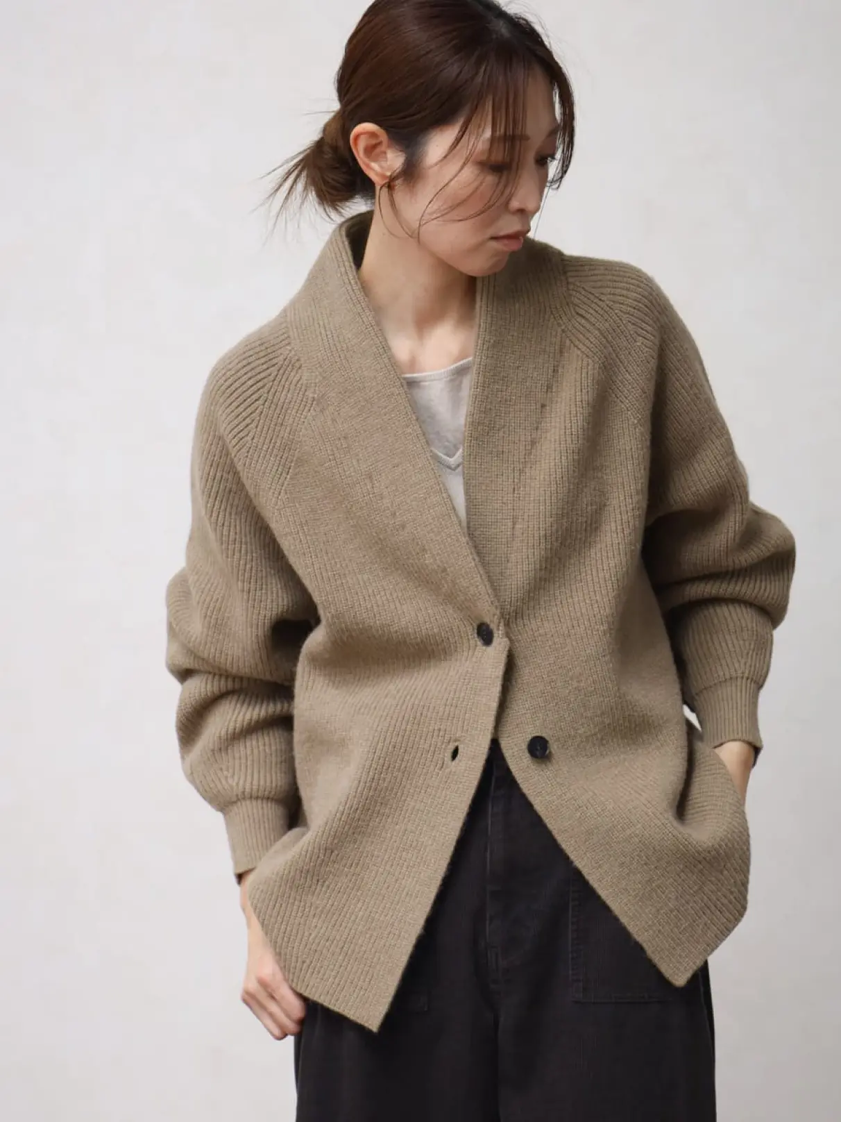 ショールカラーニットカーディガン - CLOVE - CLOVE｜YAMADAYA STORE