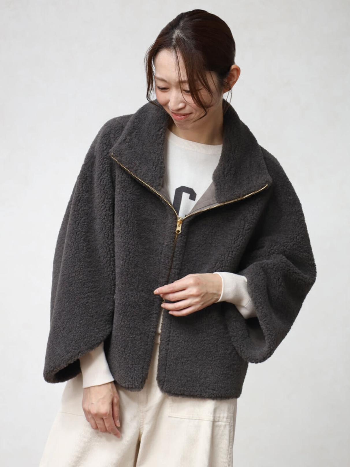 リバーシブルジップボアショートブルゾン - CLOVE - CLOVE｜YAMADAYA STORE