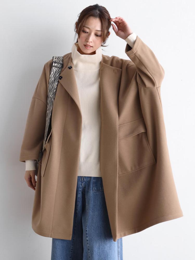ノーカラーロングコート ノーカラーロングコート - CLOVE - CLOVE｜YAMADAYA STORE