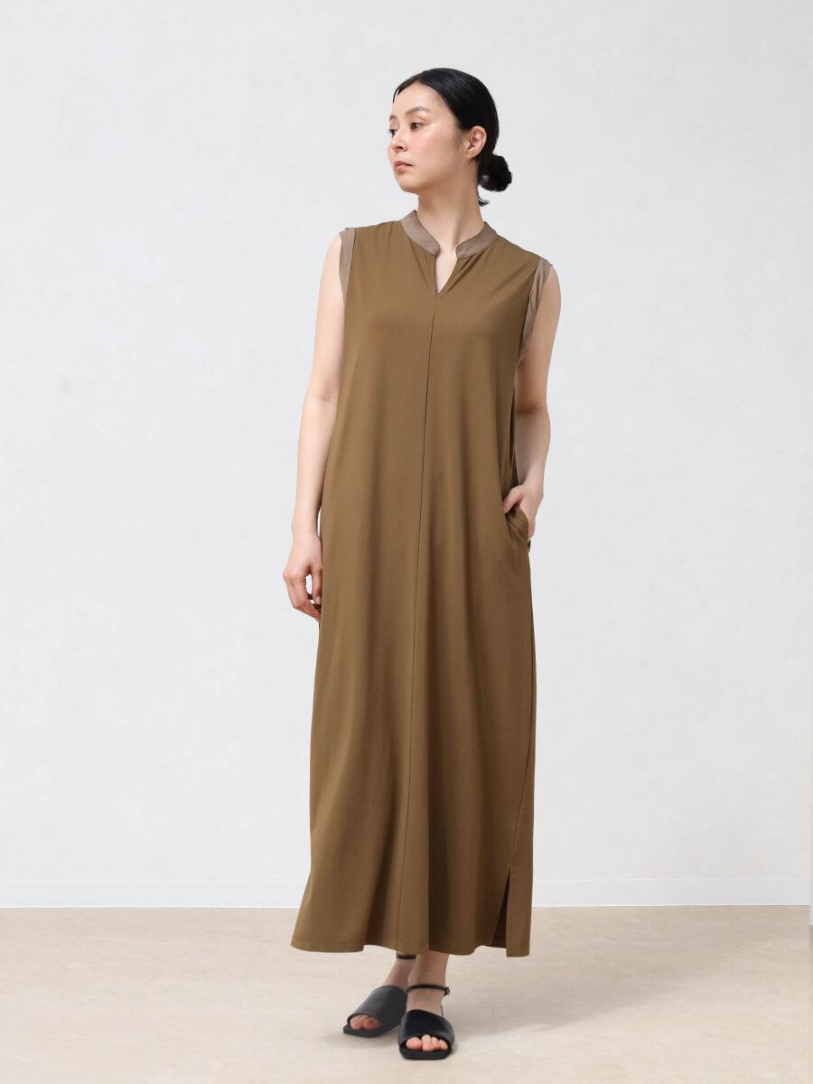 リラックスキーネックワンピース