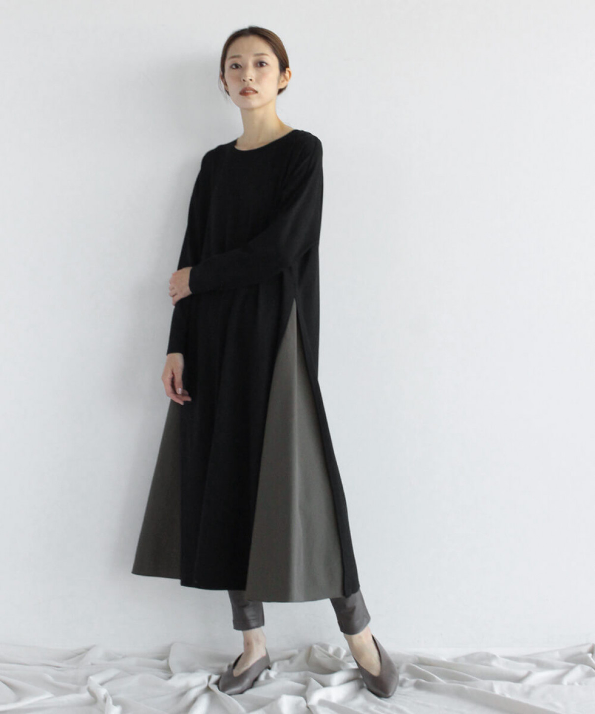 サイド切替フレアポンチワンピース Clove Yamadaya Onlinestore