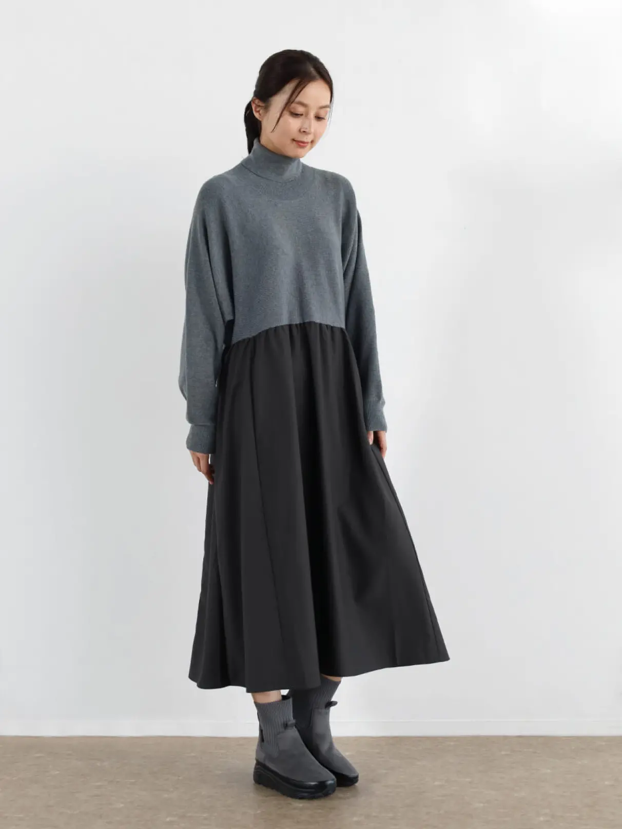 【Anera】LINKABLE ボーダーギャザーワンピース Anera】LINKABLE ボーダーギャザーワンピース 予約】前後2way