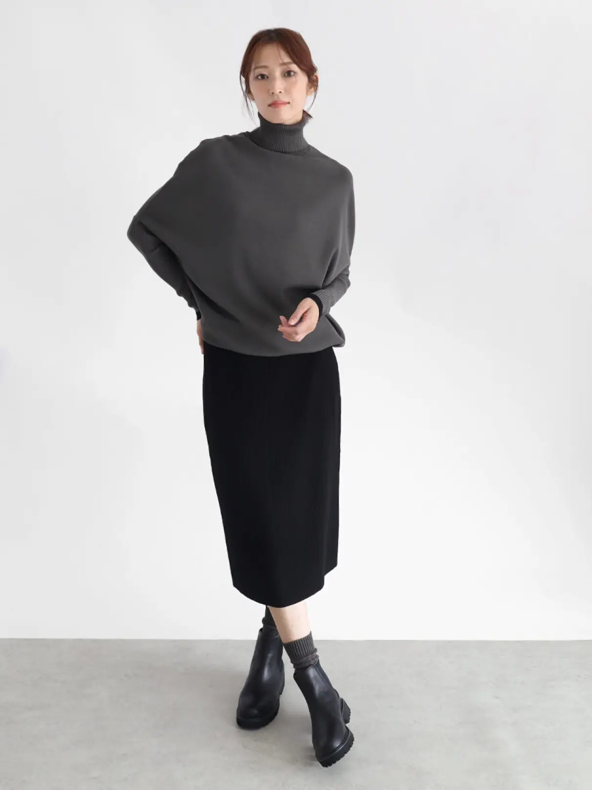 ウエスト切替ニットワンピース - CLOVE - CLOVE｜YAMADAYA STORE