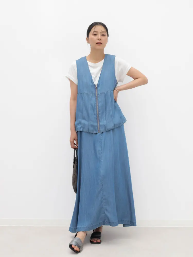 テンセルデニムジャンパースカート - CLOVE - CLOVE｜YAMADAYA STORE