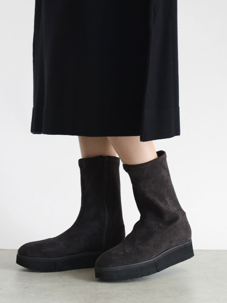 ヤマダヤ ブラック ロングブーツ スエード レザー YAMADAYA STORE