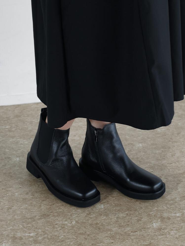 スクエアトゥレザーチェルシーブーツ - CLOVE - CLOVE｜YAMADAYA STORE