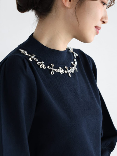 Vin NAVYxニット/セーター