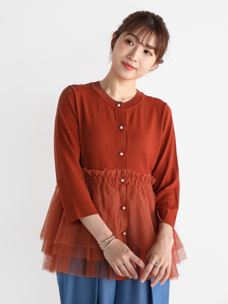 Bibiy. AMELIEPEPURAMUKNIT ぺプラムパールニット Bibiy. AMELIEPEPURAMUKNIT ぺプラムパールニット