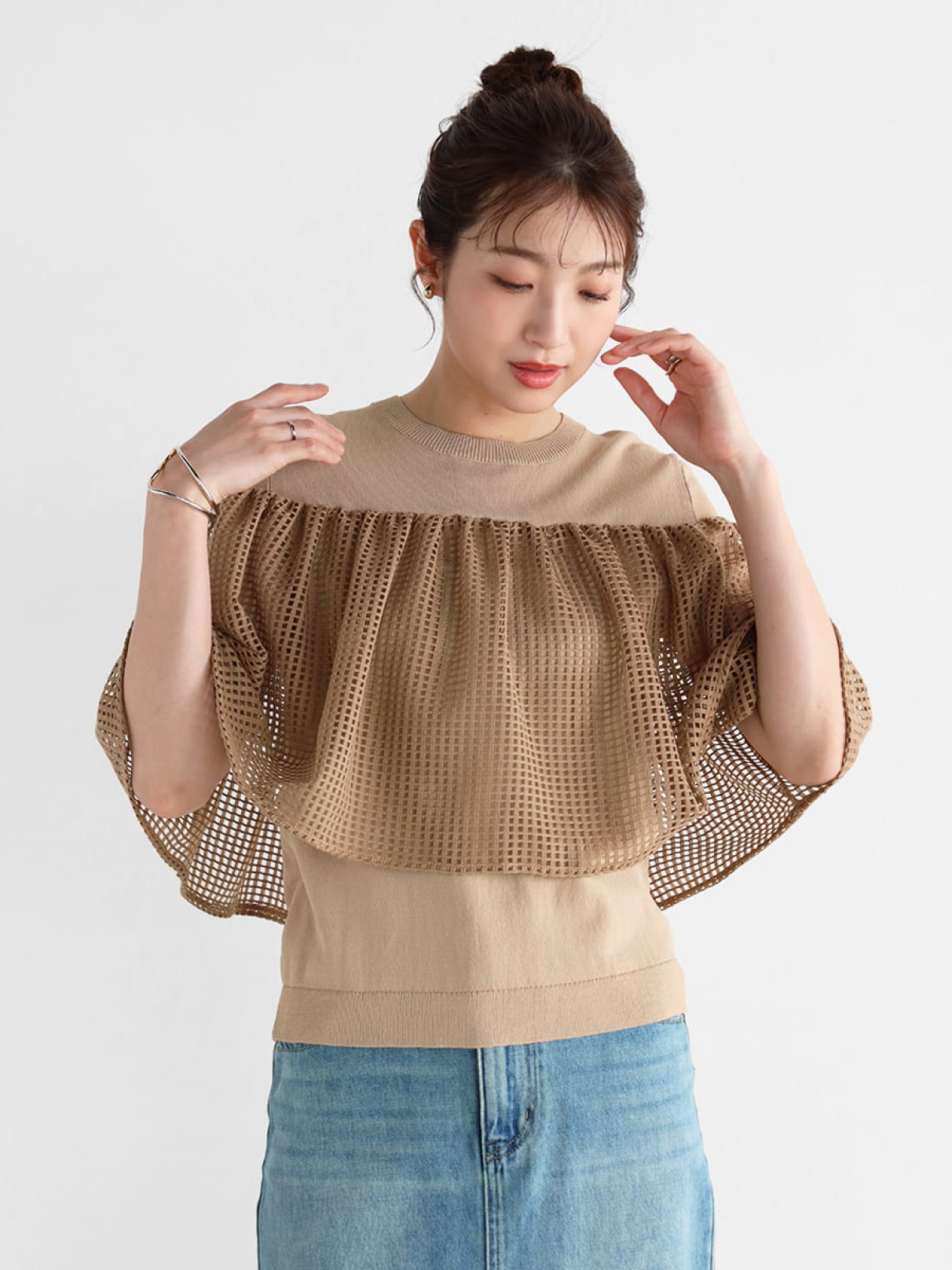 YAMADAYA ヤマダヤ Vin ヴァン メッシュケープニット サマーニット メッシュケープニット - Vin - Vin｜YAMADAYA STORE