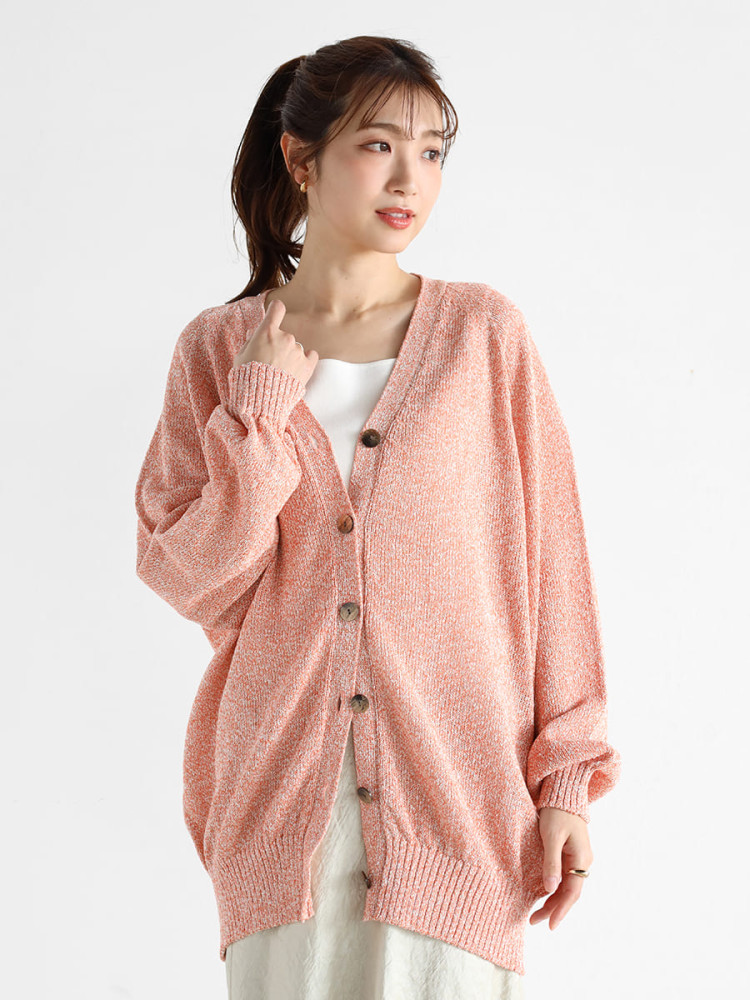 ミックスカラー和紙ニットカーディガン - Vin - Vin｜YAMADAYA STORE