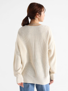 レター刺繍ニットプルオーバー - Vin - Vin｜YAMADAYA STORE