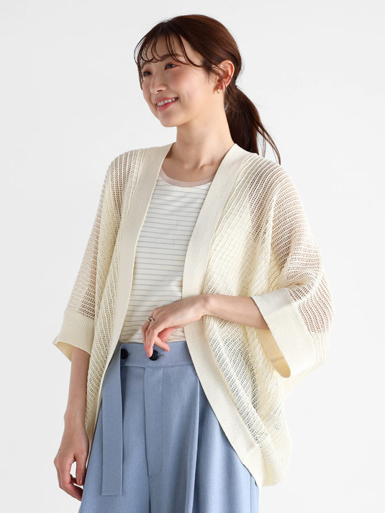 Vin メッシュバルーンカーディガン Mサイズ ドルマンメッシュカーディガン - Vin - Vin｜YAMADAYA STORE
