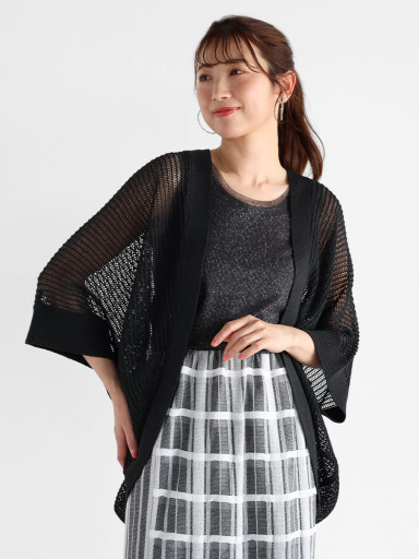 Vin メッシュバルーンカーディガン Mサイズ メッシュニットショートカーディガン - Ample - Vin｜YAMADAYA STORE