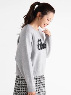 ロゴ刺繍ニット - Vin - Vin｜YAMADAYA STORE