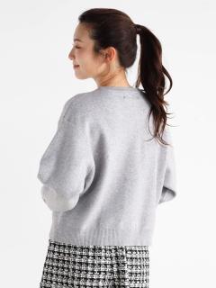 Chiko ニット ダブルフォックス ロゴ刺繍 グレー 美品 L 灰 Chiko様専用 ニット ダブルフォックス ロゴ刺繍 グレー 美品 L