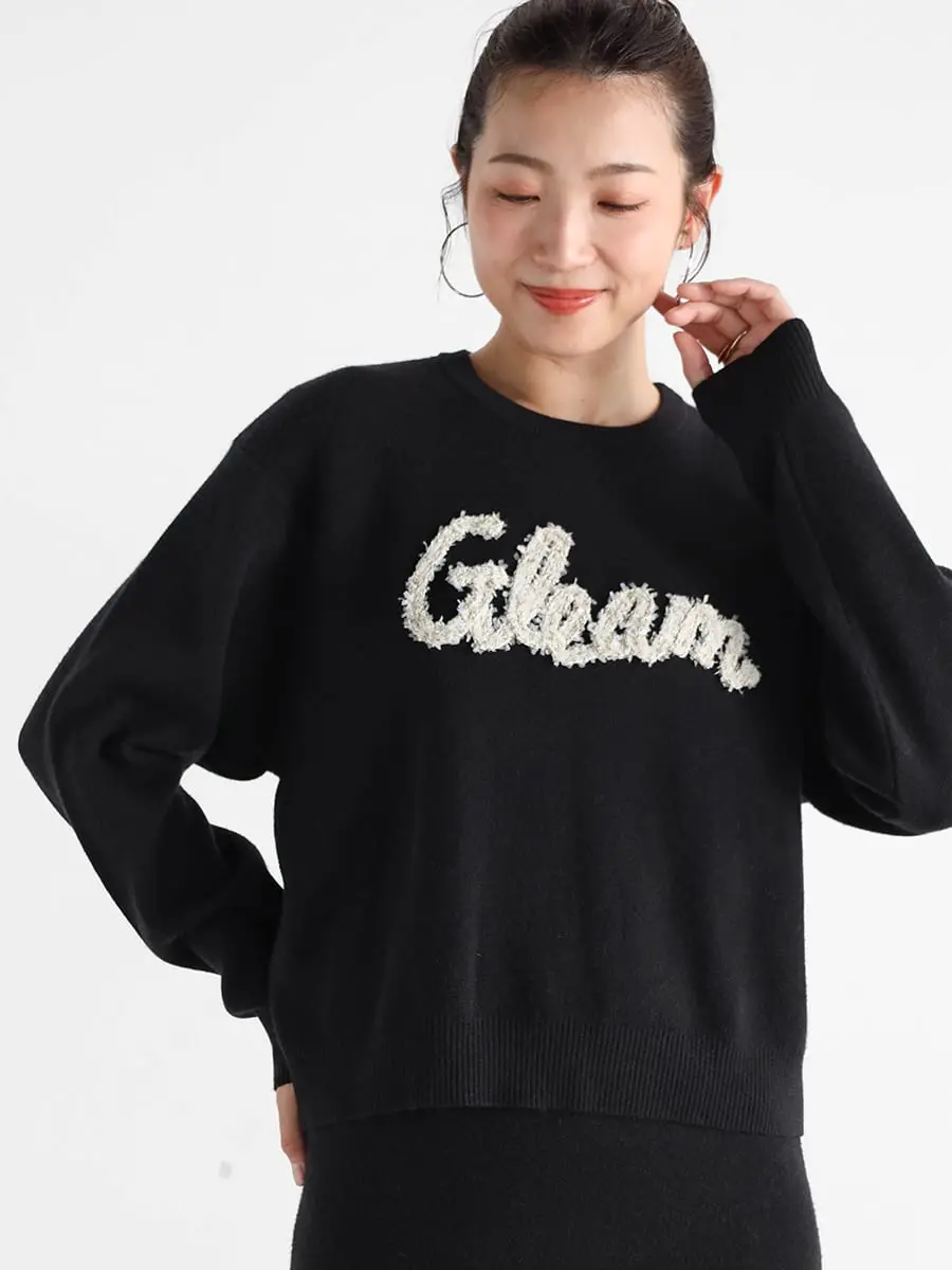 ロゴ刺繍ニット - Vin - Vin｜YAMADAYA STORE