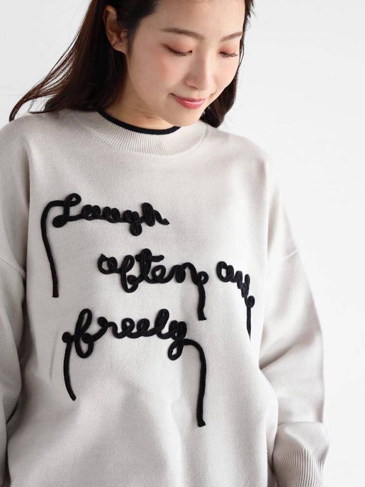 ロゴスウェットライクニット - Vin - Vin｜YAMADAYA STORE