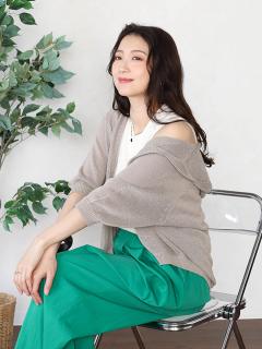 ベージュ 166cm